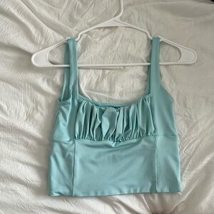 Isabelle’s Cabinet Turquoise Cropped Top